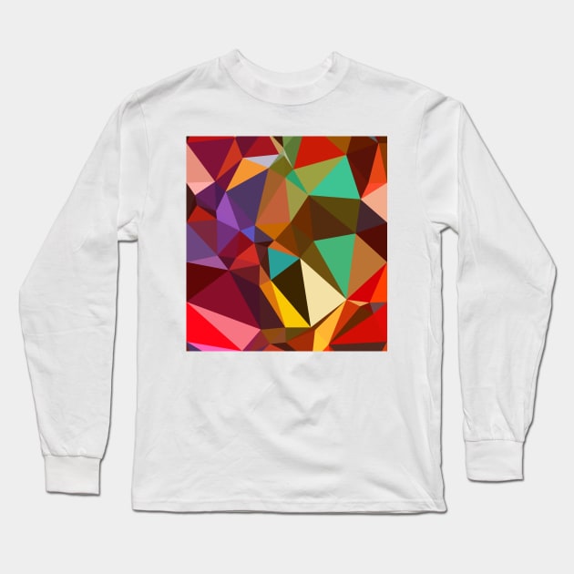 Cubist Pattern Long Sleeve T-Shirt by Dturner29